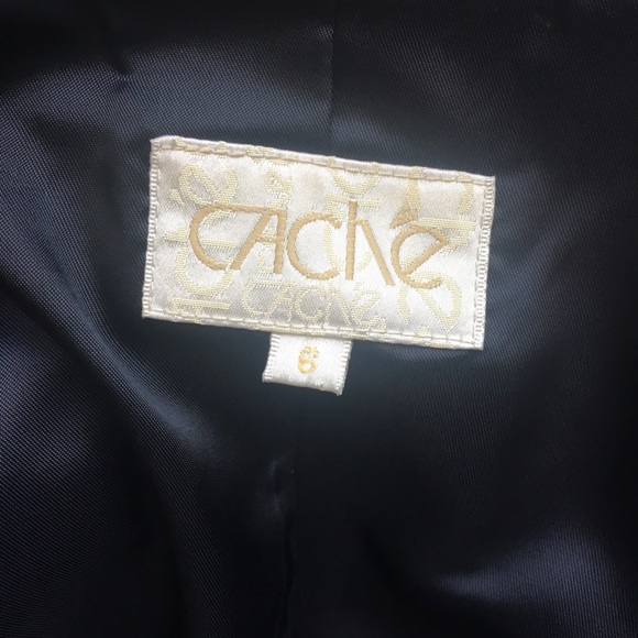 Gorgeous CACHE Lambskin Leather Jacket - Picture 3 of 8